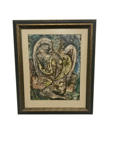 Charles Campbell pen and ink painting titled “Angel”