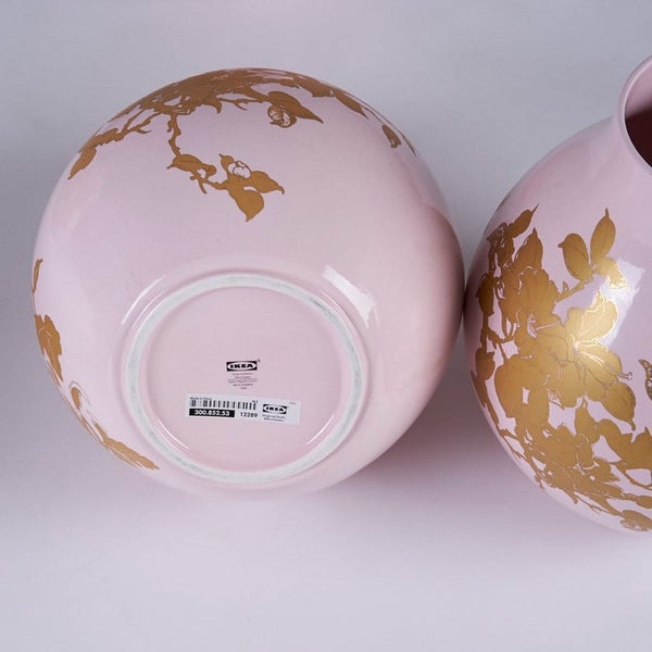 Hella Jongerius pink and gold vases
