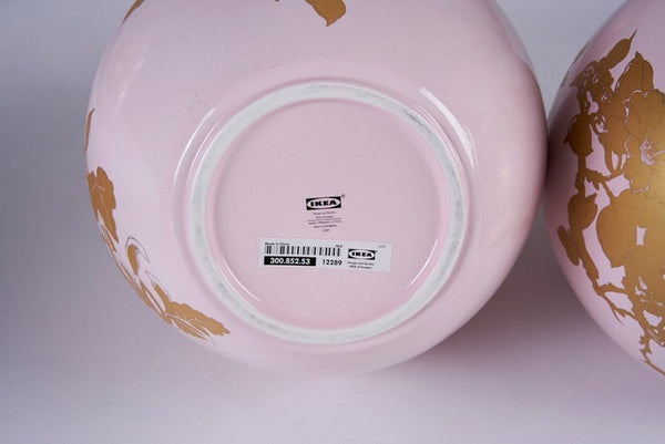 Hella Jongerius pink and gold vases