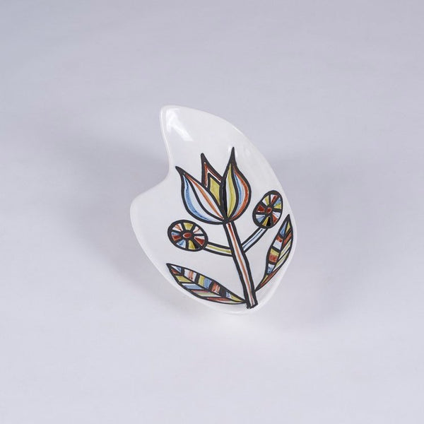 Large midcentury modern free form ceramic bowl