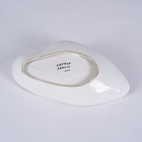 Large midcentury modern free form ceramic bowl