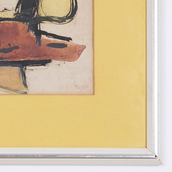 Martha Palmquist abstract watercolor titled “Still Life"