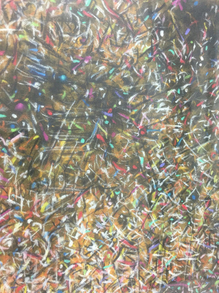Mixed media abstract art