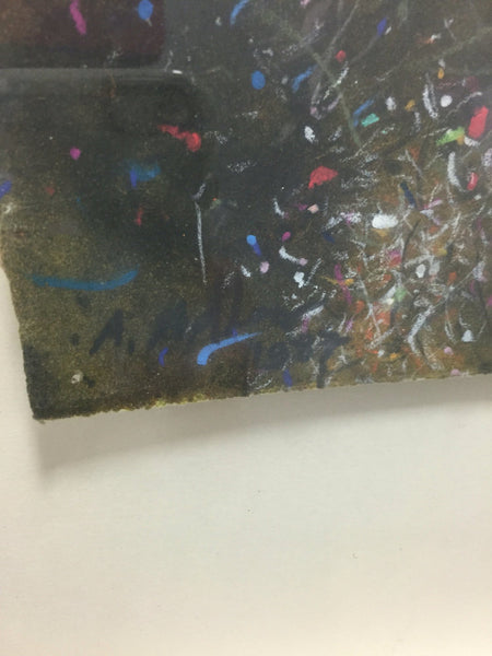 Mixed media abstract art