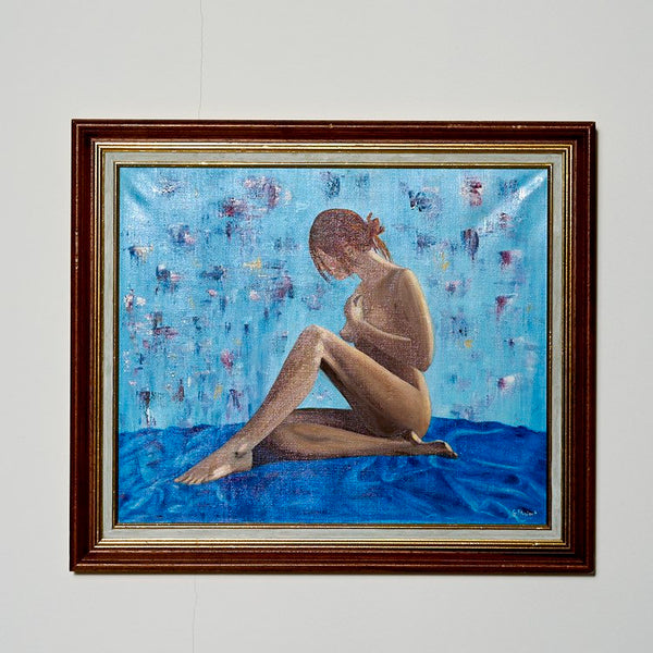 Nude oil on canvas painting