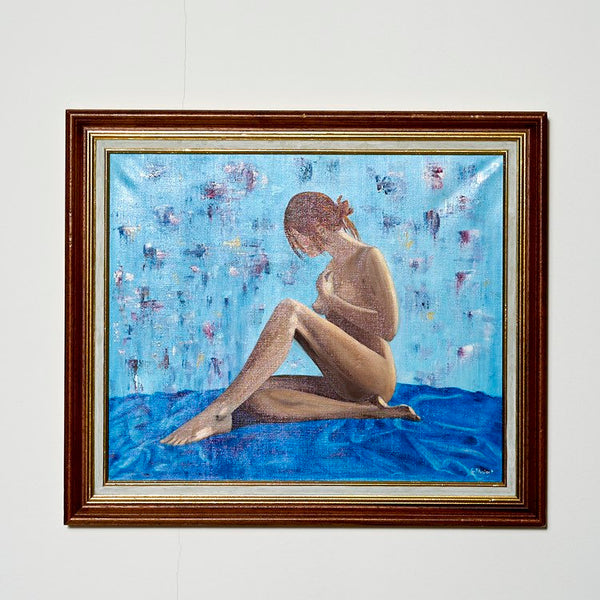 Nude oil on canvas painting