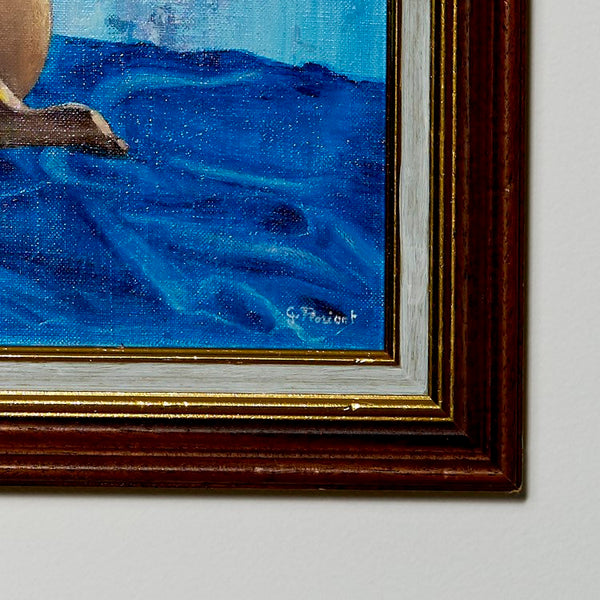 Nude oil on canvas painting