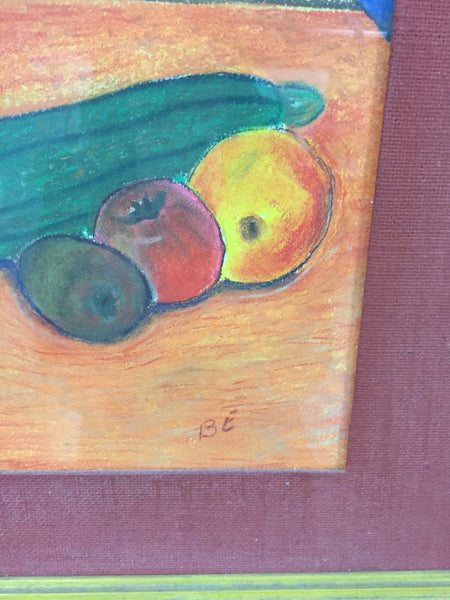 Still life painting, signed "BE"