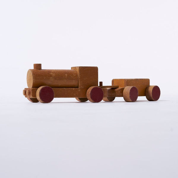 Vintage 4 piece wood train made in Denmark