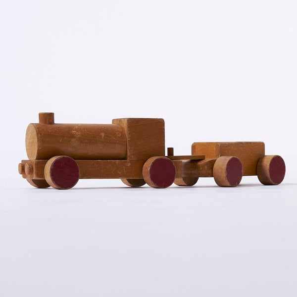 Vintage 4 piece wood train made in Denmark