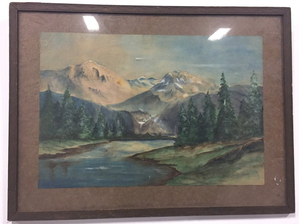 Watercolor landscape painting by Maggie Joe Watson